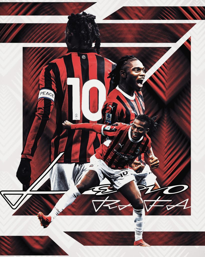 Design pour le joueur de foot du Milan AC , Rafael Leao